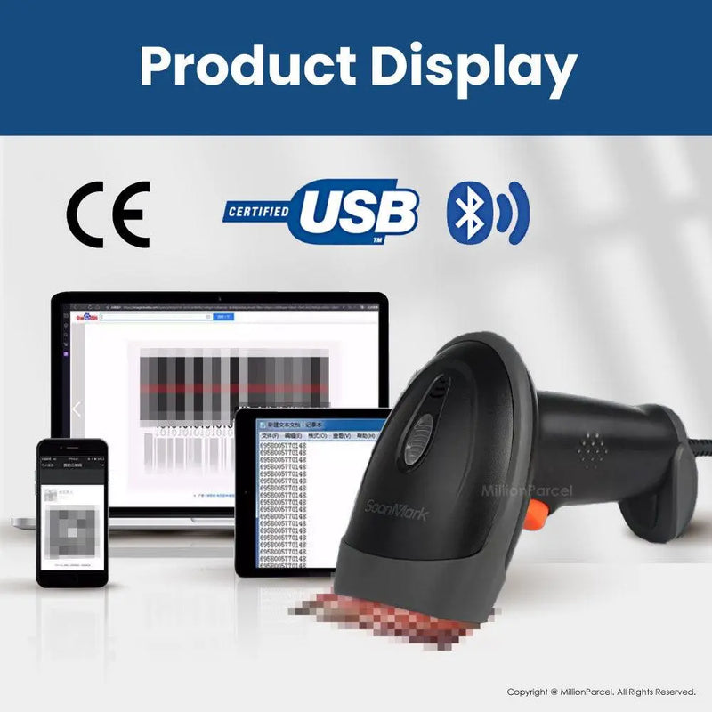 SoonMark 1D/2D Barcode Scanner | MillionParcel