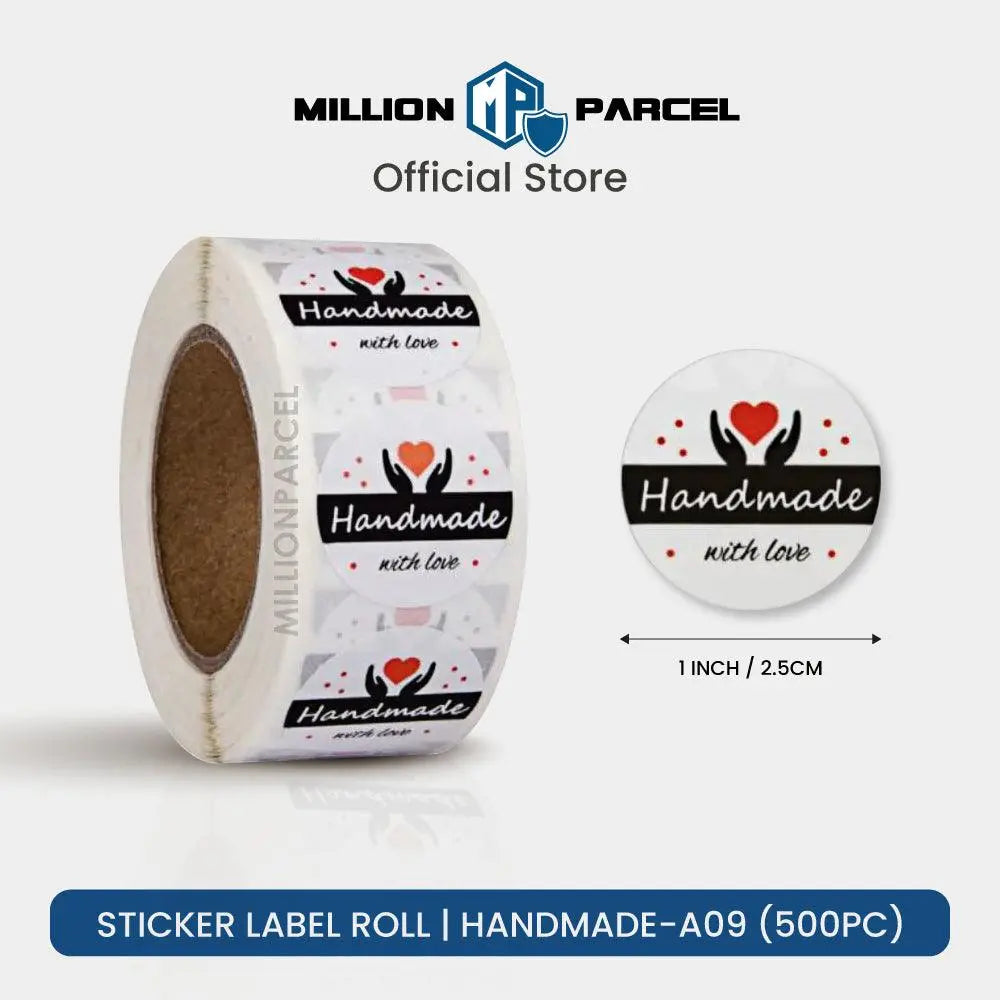 Sticker Label Roll & Sheets | Handmade & Thank you and etc - MillionParcel