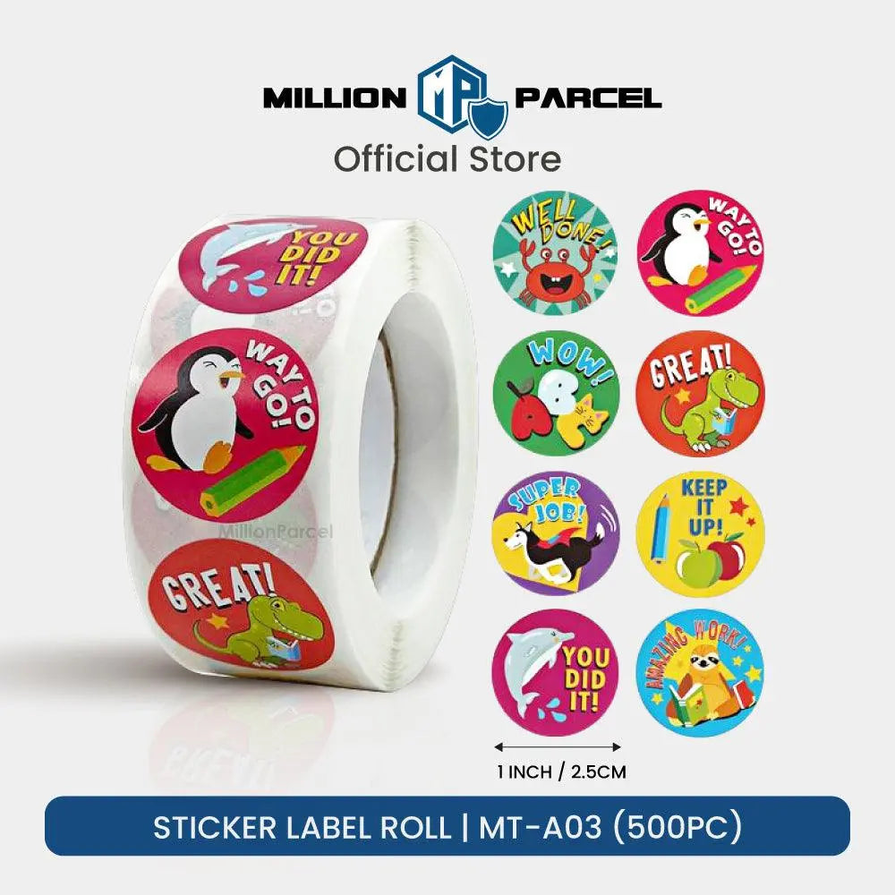 Sticker Label Roll & Sheets | Handmade & Thank you and etc - MillionParcel