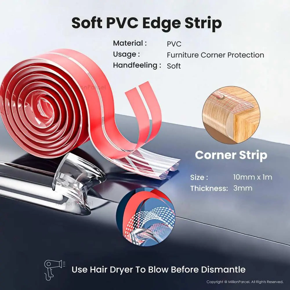 Transparent Corner Protector Edge & Corner Guard - MillionParcel