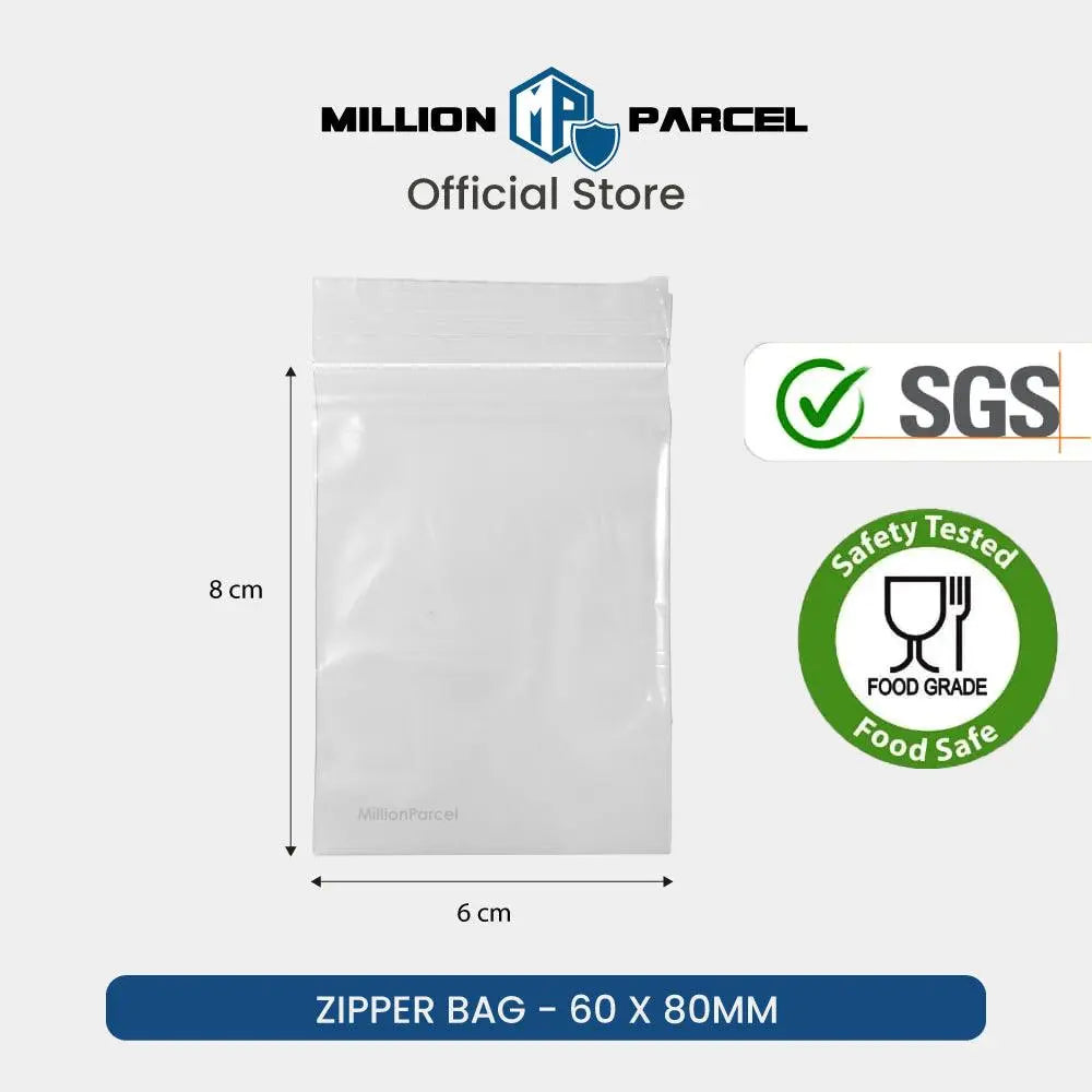 Transparent Self Sealing Zipper Bag | Ziplock Bag - MillionParcel