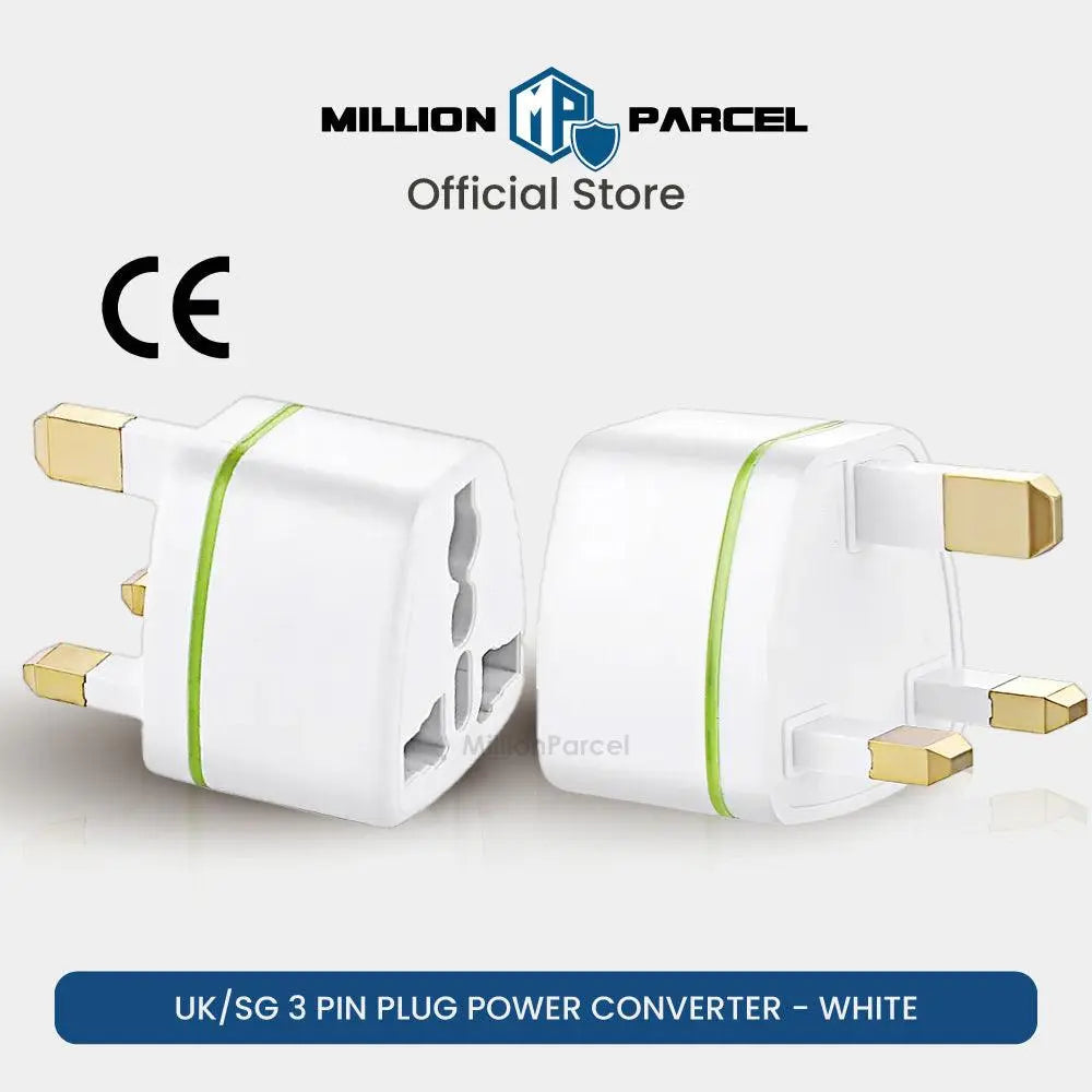 UK/SG 3 Pin Plug Power Converter | Plug Adapter for UK - MillionParcel