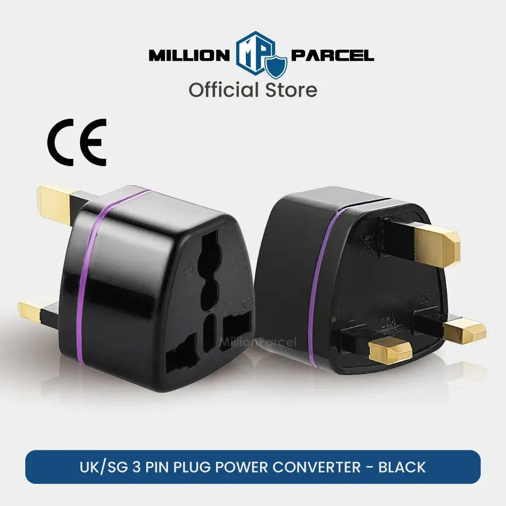 UK/SG 3 Pin Plug Power Converter | Plug Adapter for UK - MillionParcel