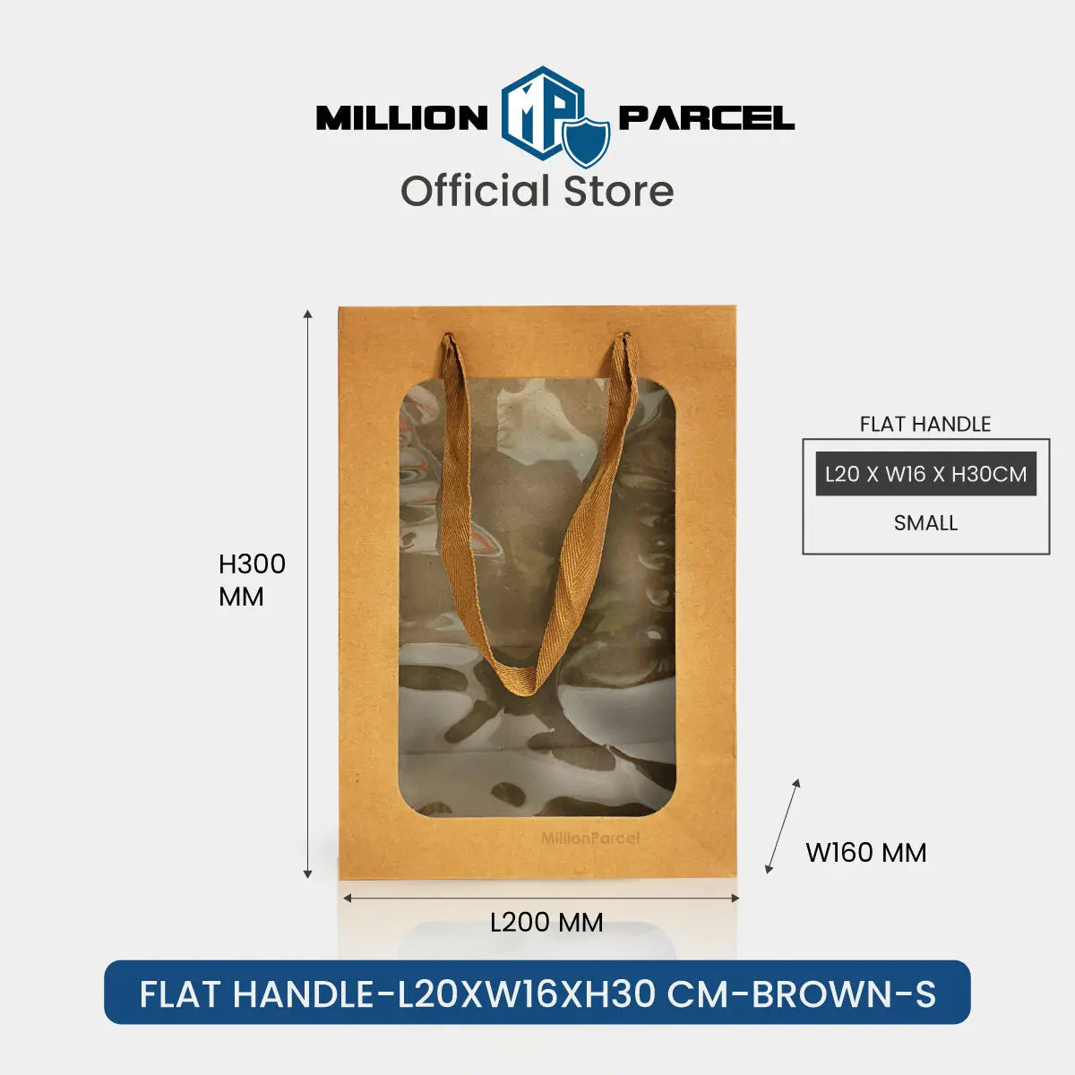 Window Paper Bag | Prefect for Valentines Day & Birthday - MillionParcel