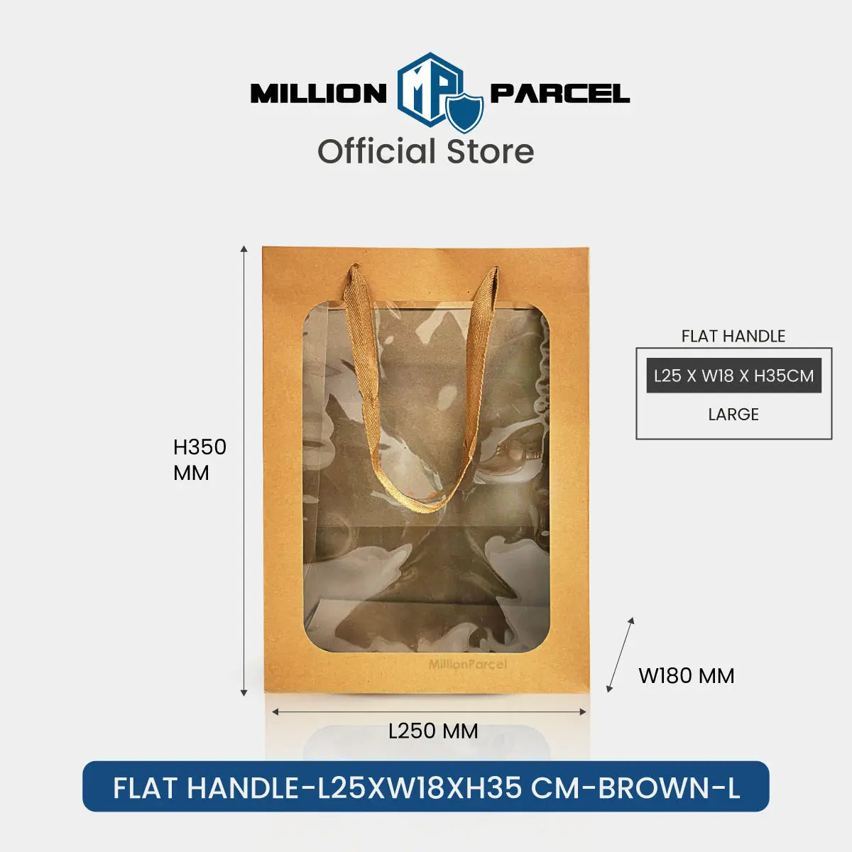 Window Paper Bag | Prefect for Valentines Day & Birthday - MillionParcel