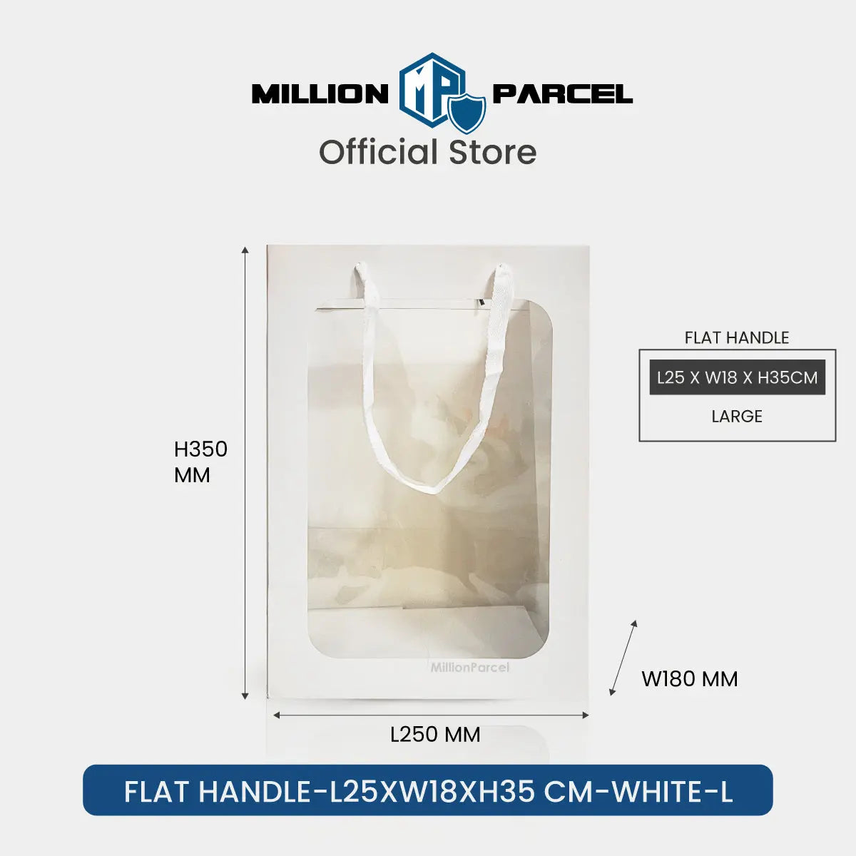 Window Paper Bag | Prefect for Valentines Day & Birthday - MillionParcel