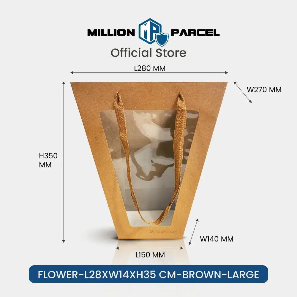 Window Paper Bag | Prefect for Valentines Day & Birthday - MillionParcel