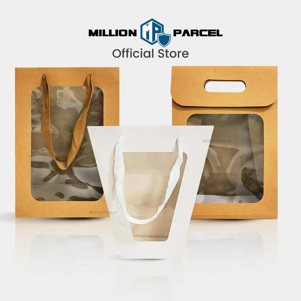 Window Paper Bag | Prefect for Valentines Day & Birthday - MillionParcel