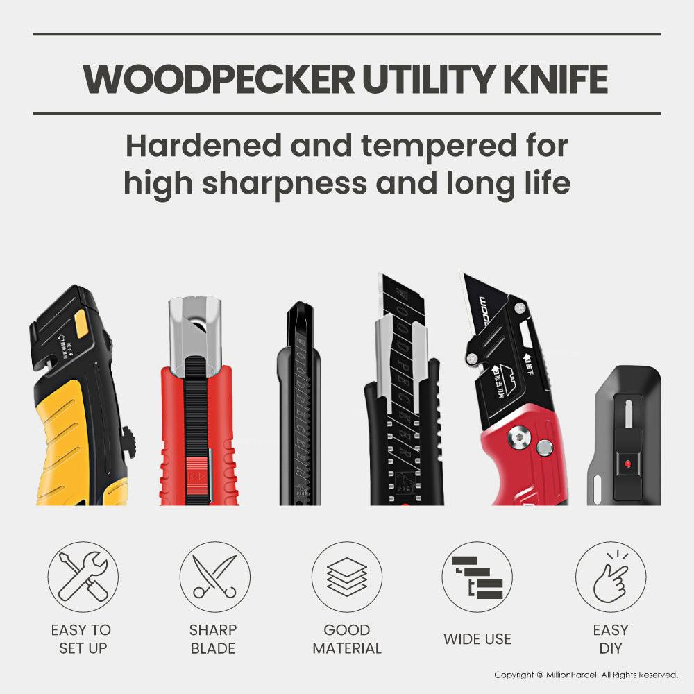 Woodpecker Utility Knife | Penknife & Refill Blades - MillionParcel