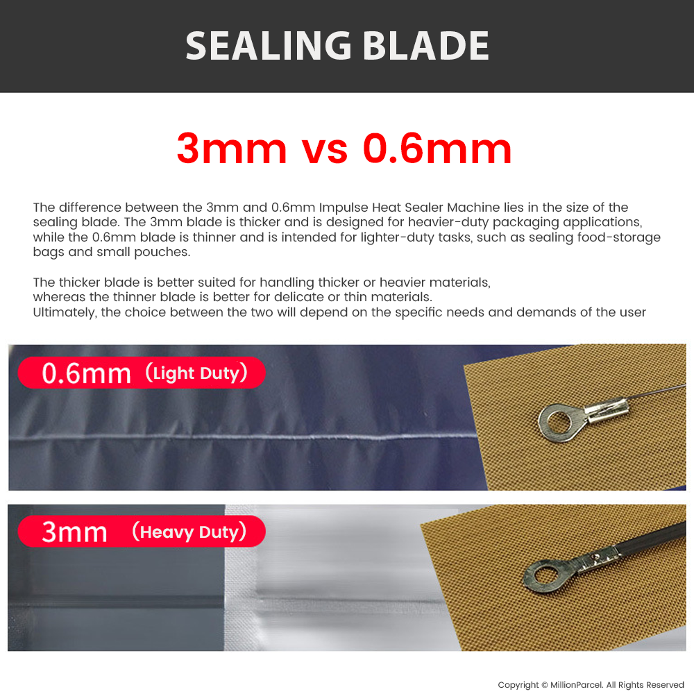 Sealing Machine Heat Wire + High Temperature cloth